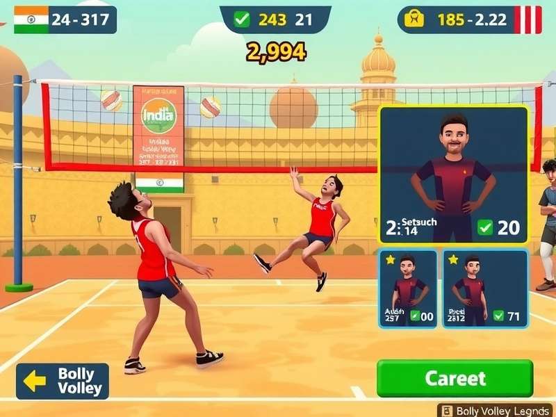 Bolly Volley Legends tournament event with Indian players